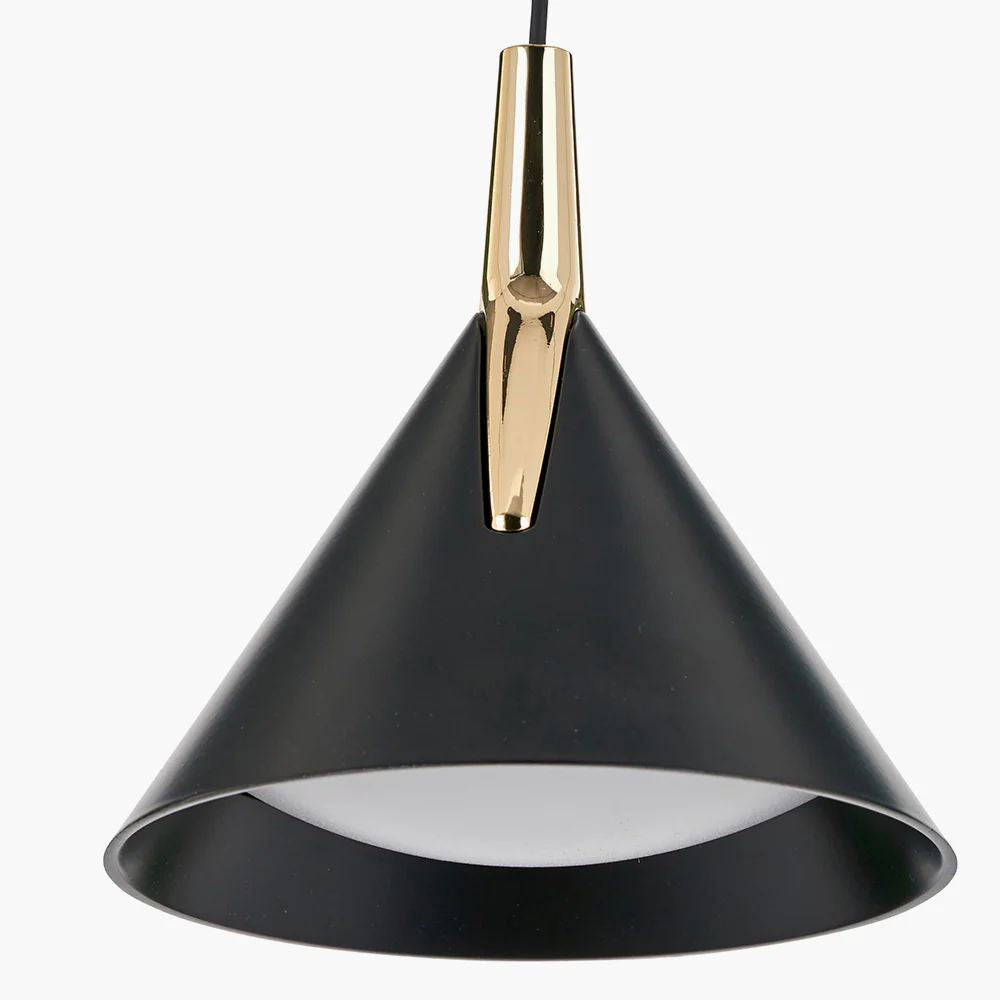Pendul LED GEMINI 56W Black&Gold