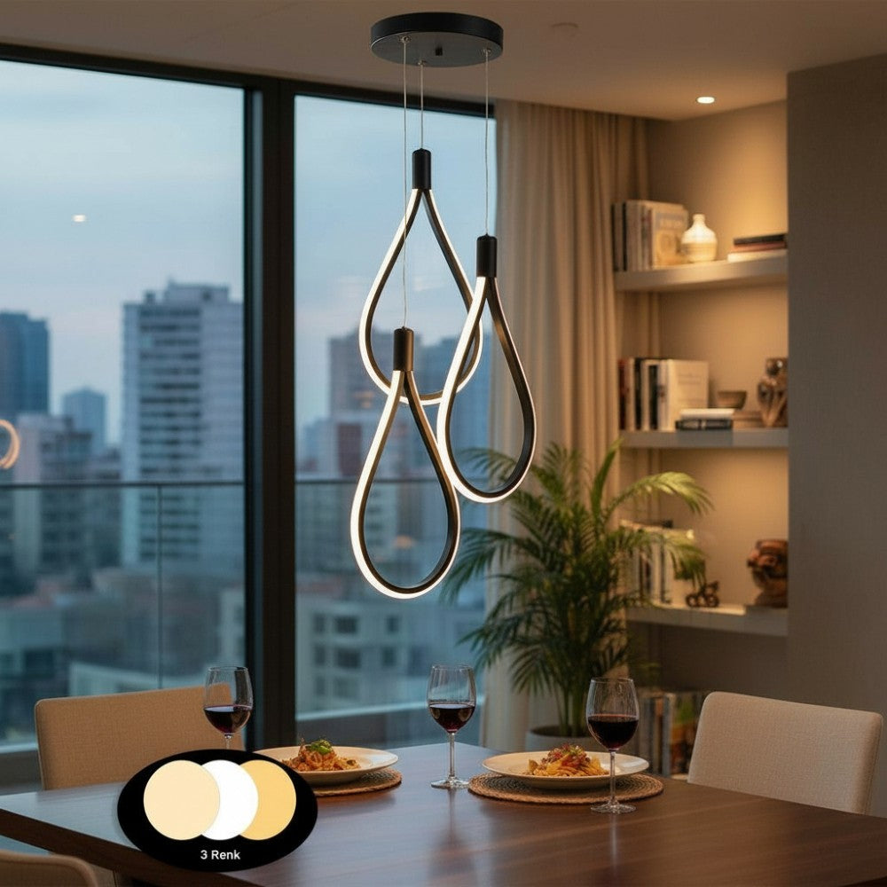 Lustra LED Suspendata TREND Echivalent 400W Black