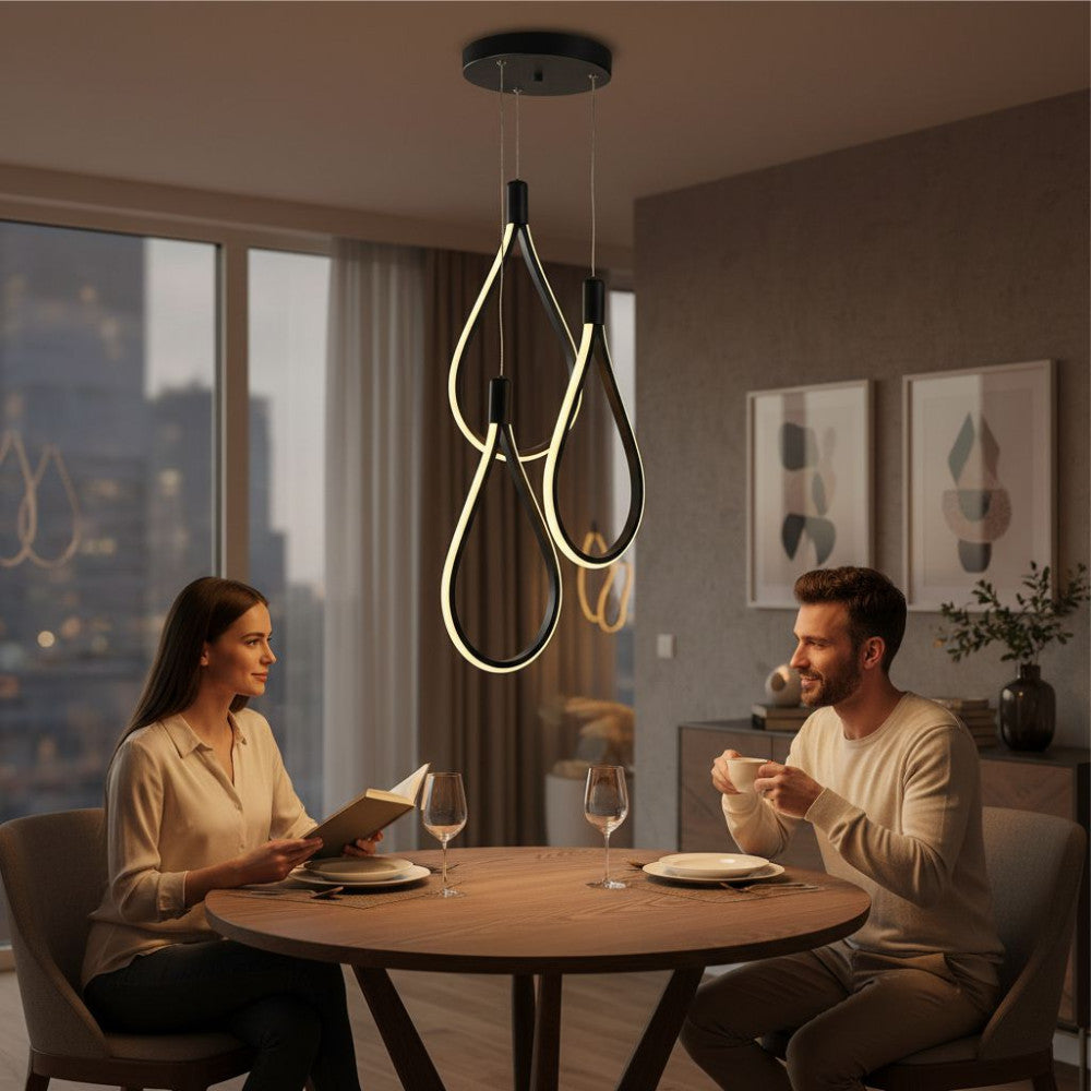 Lustra LED Suspendata TREND Echivalent 400W Black