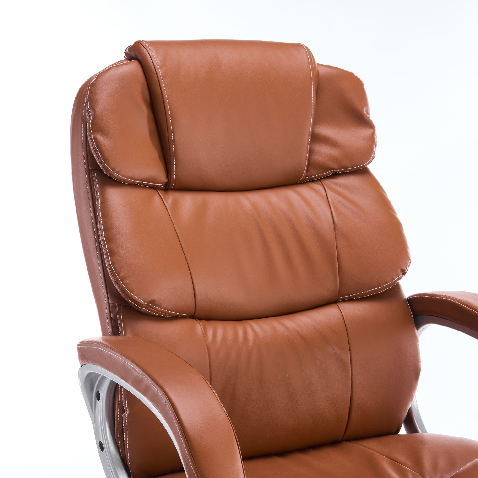 Scaun de Birou Reglabil Boc-325 Piele Ecologica Maro