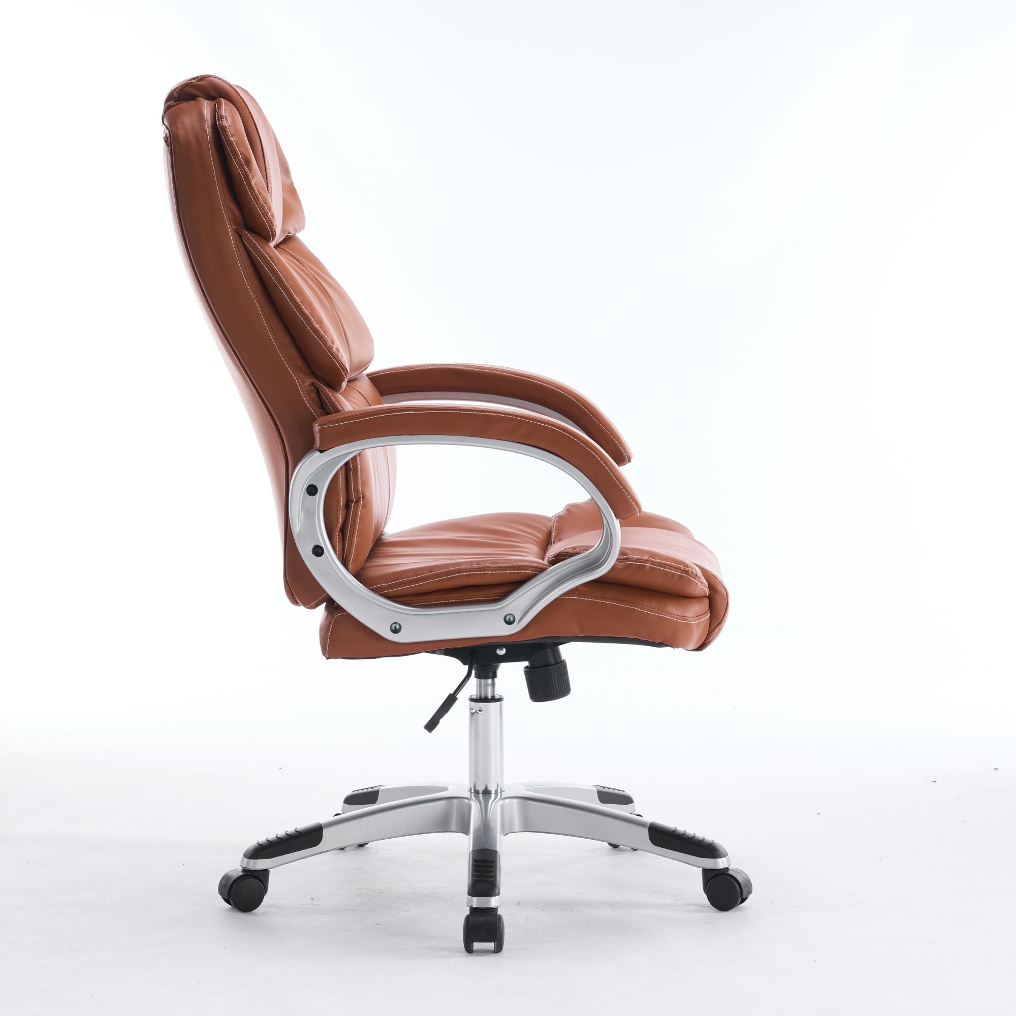 Scaun de Birou Reglabil Boc-325 Piele Ecologica Maro