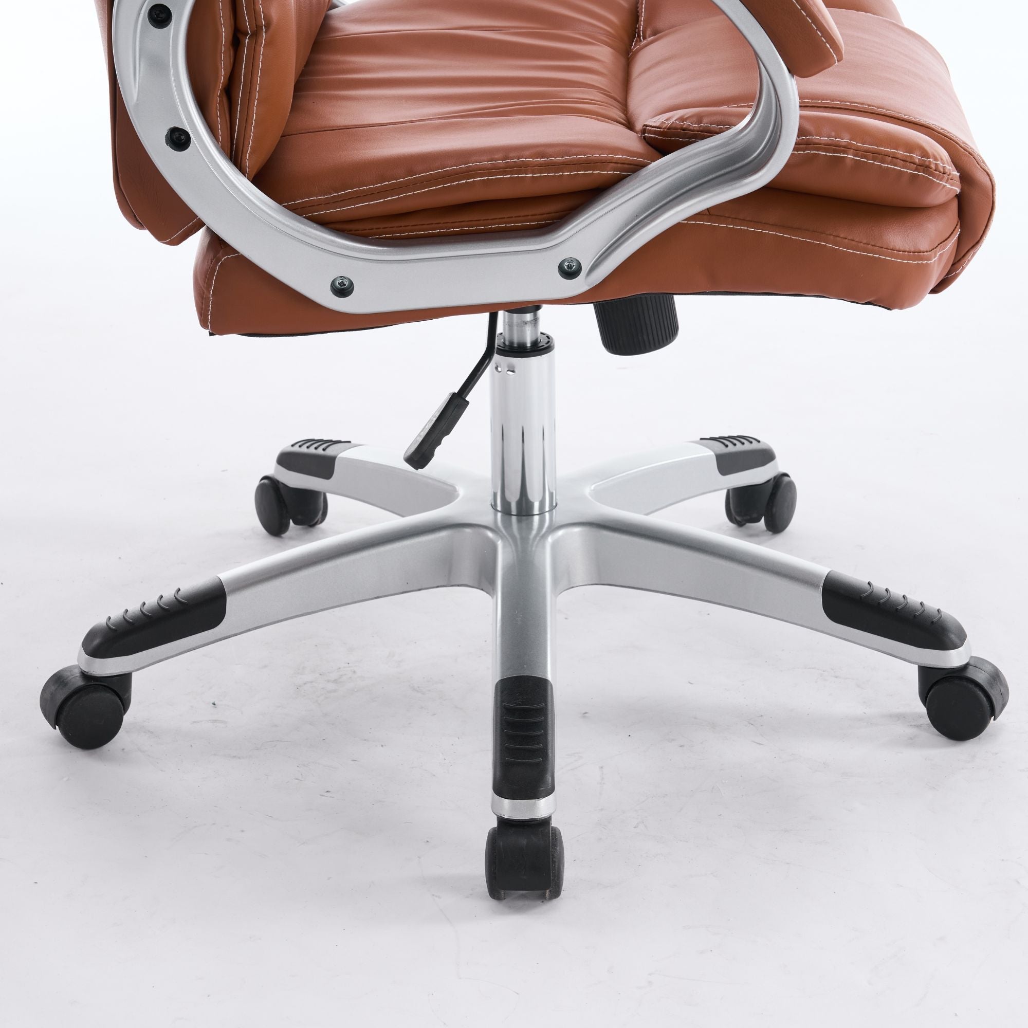 Scaun de Birou Reglabil Boc-325 Piele Ecologica Maro