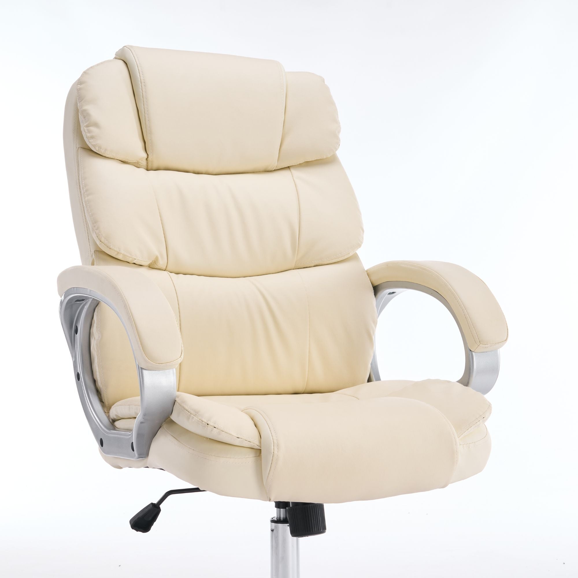 Scaun de Birou Reglabil Boc-325 Piele Ecologica Alb