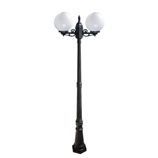 Stalp De Gradina VELKI Negru 2 Brate 40W 220CM