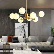 Lustra Abajur MAT GOLD 8XE27 DX103-4+4 GD