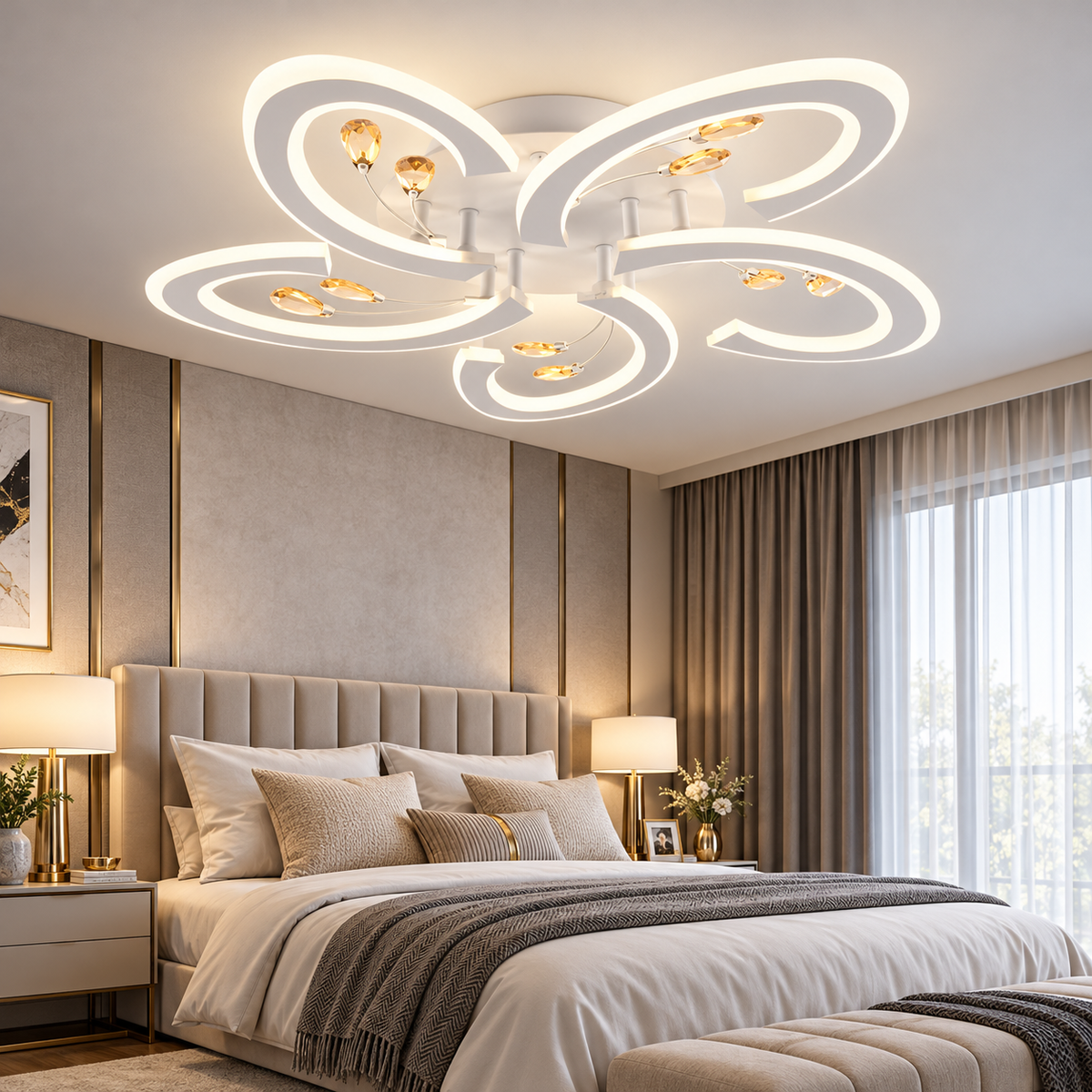 Lustra LED ANNA Echivalent 500W Telecomanda