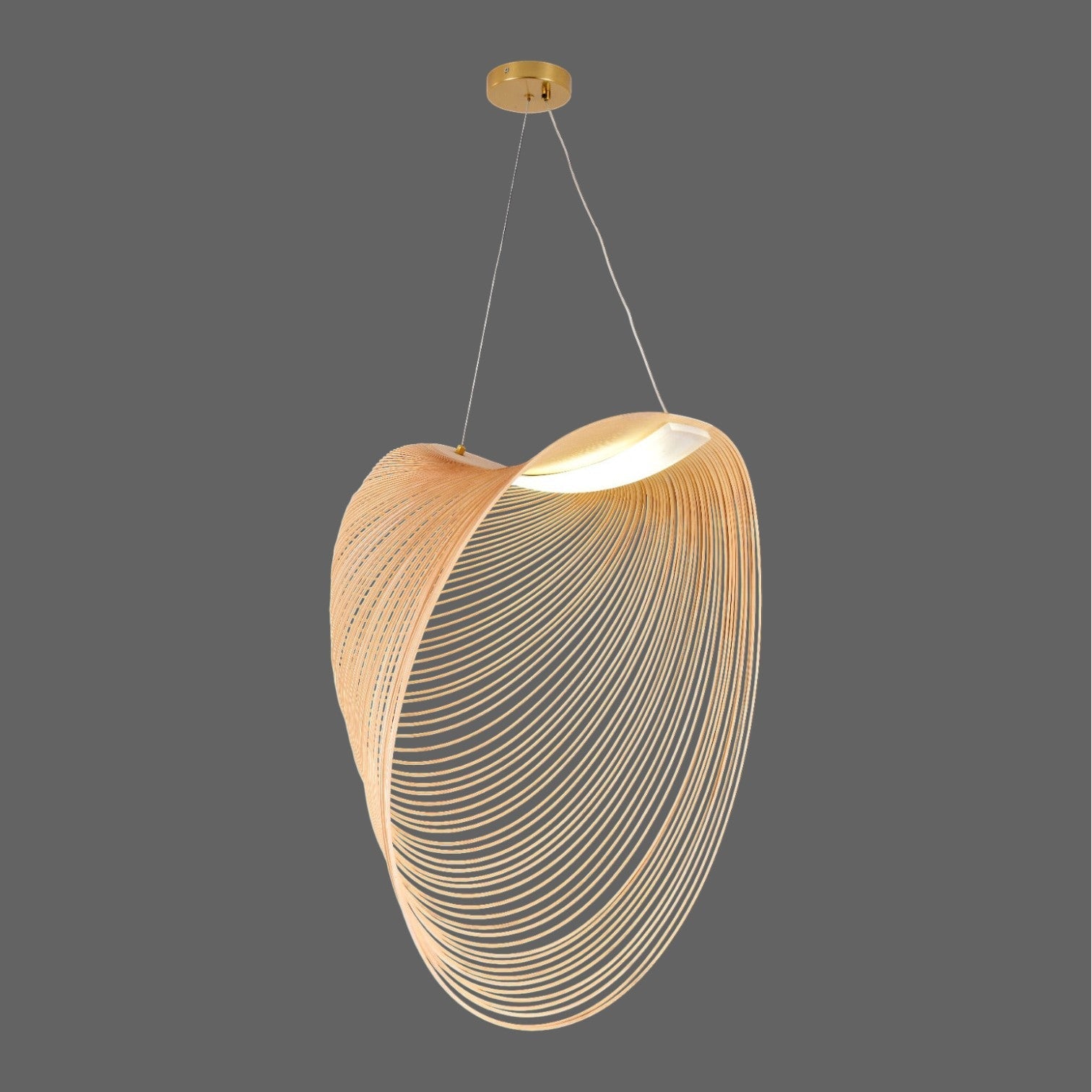 Lustra LED Suspendata RAFAEL 80cm WooD Style 3 Functii