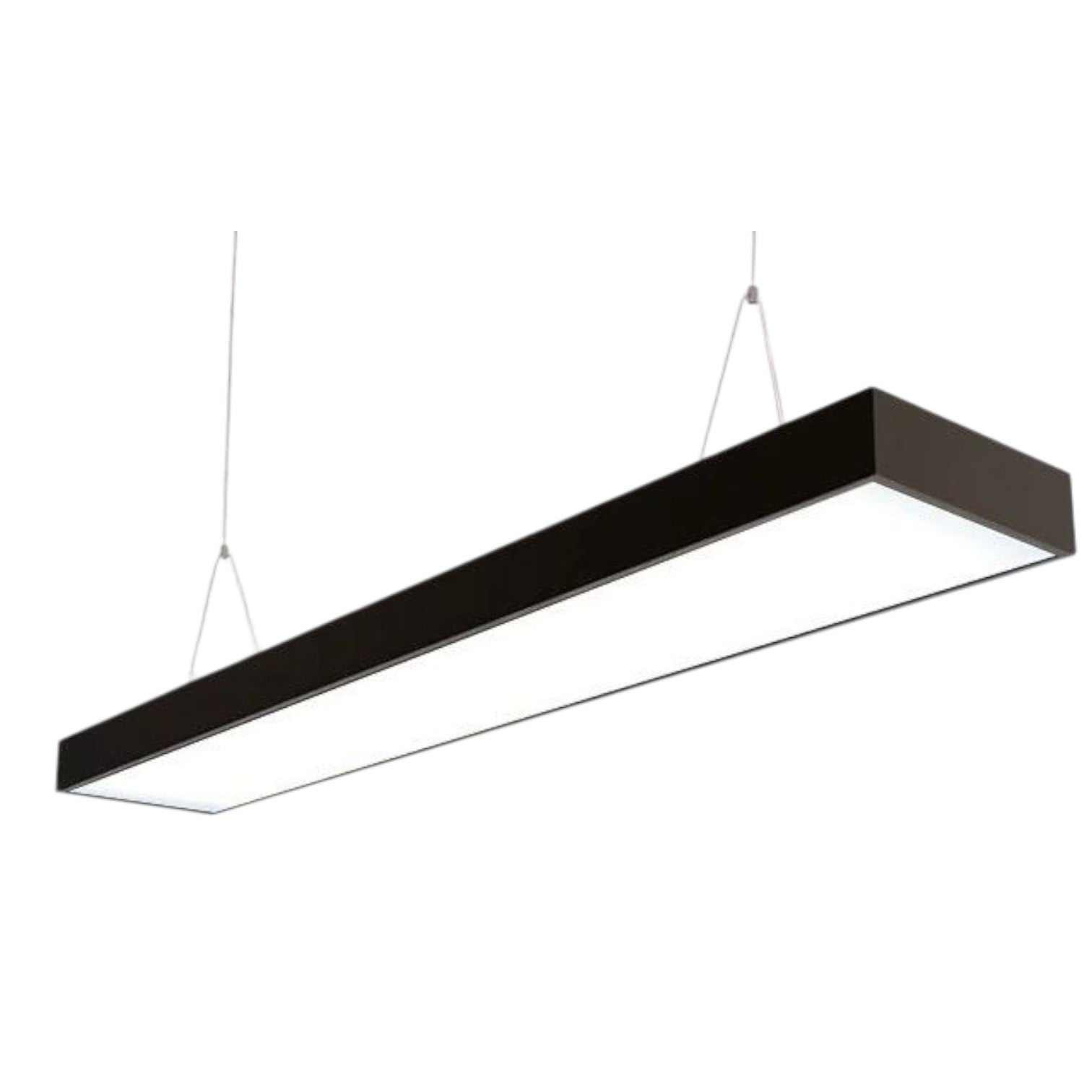 Corp Iluminat LED BRILLOX 120W 120x30 cm Suspendat/Aplicat Negru