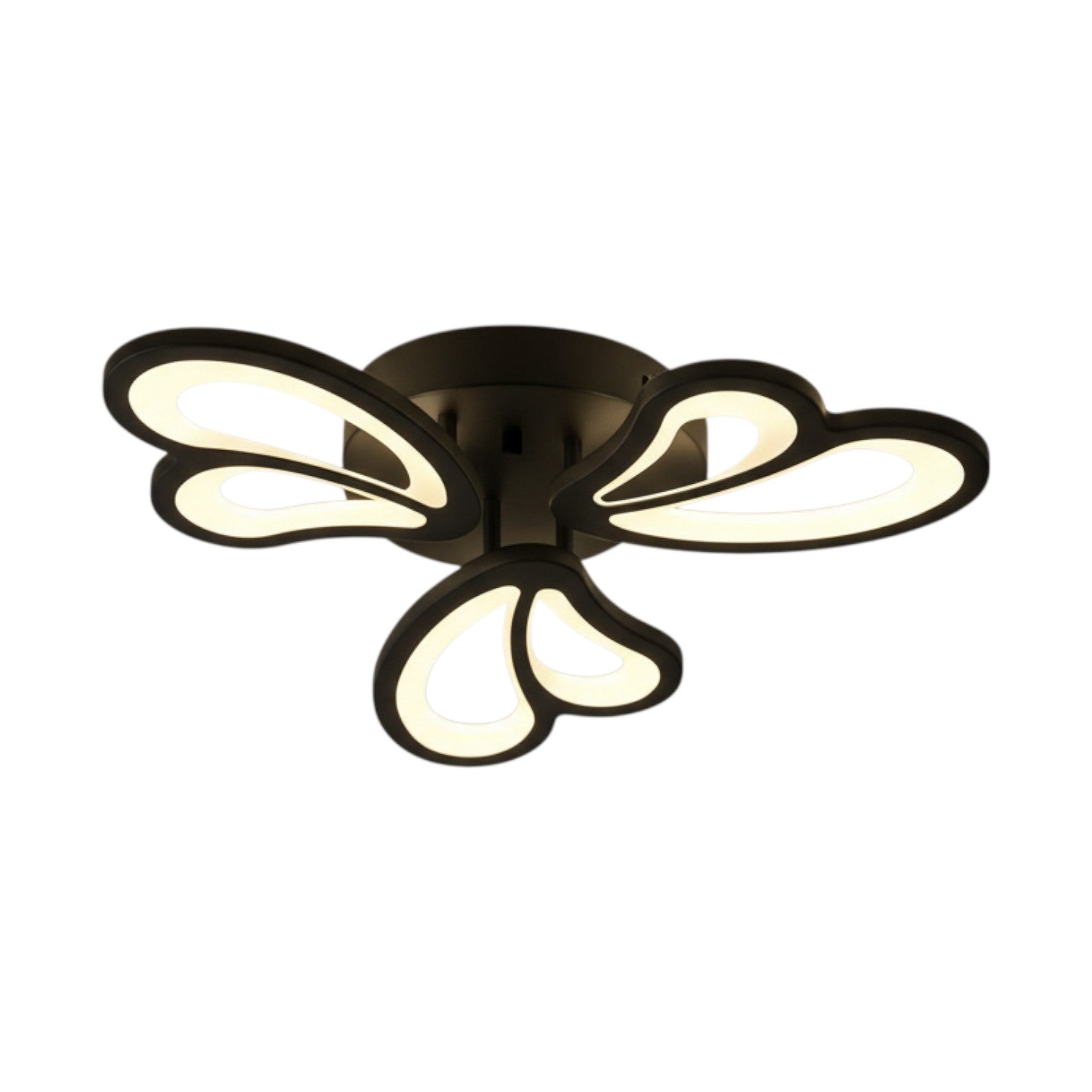 Lustra LED Aplicata Mini CLIO Black Echivalent 300W Telecomanda