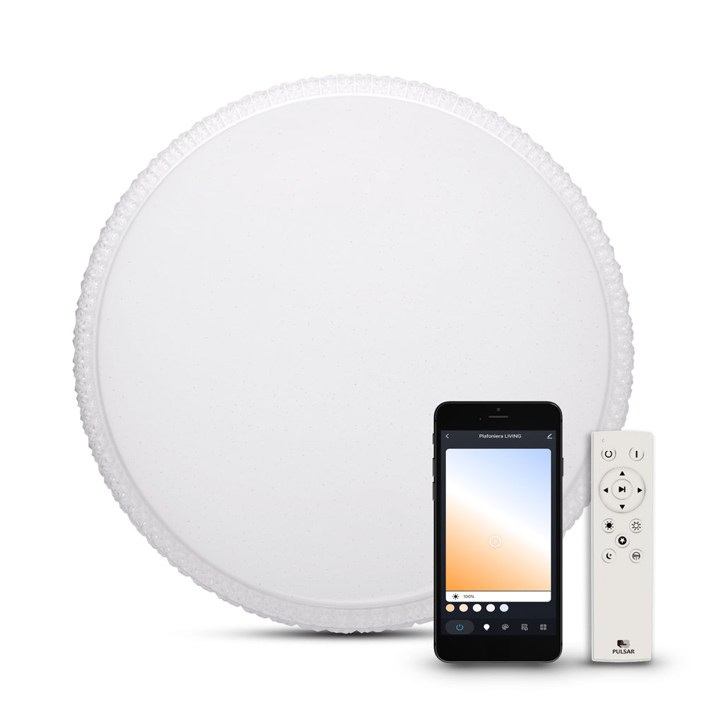Plafoniera LED PULSAR 49,5CM Smart Control Echivalent 300W