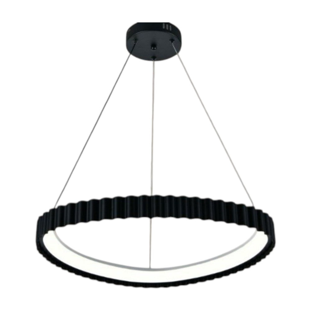 Lustra LED Suspendata 66w PALLADIO 1 Segment Black Echivalent 300W
