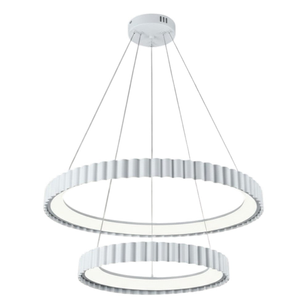 Lustra LED Suspendata 122w PALLADIO 2 Segmente White Echivalent 600W