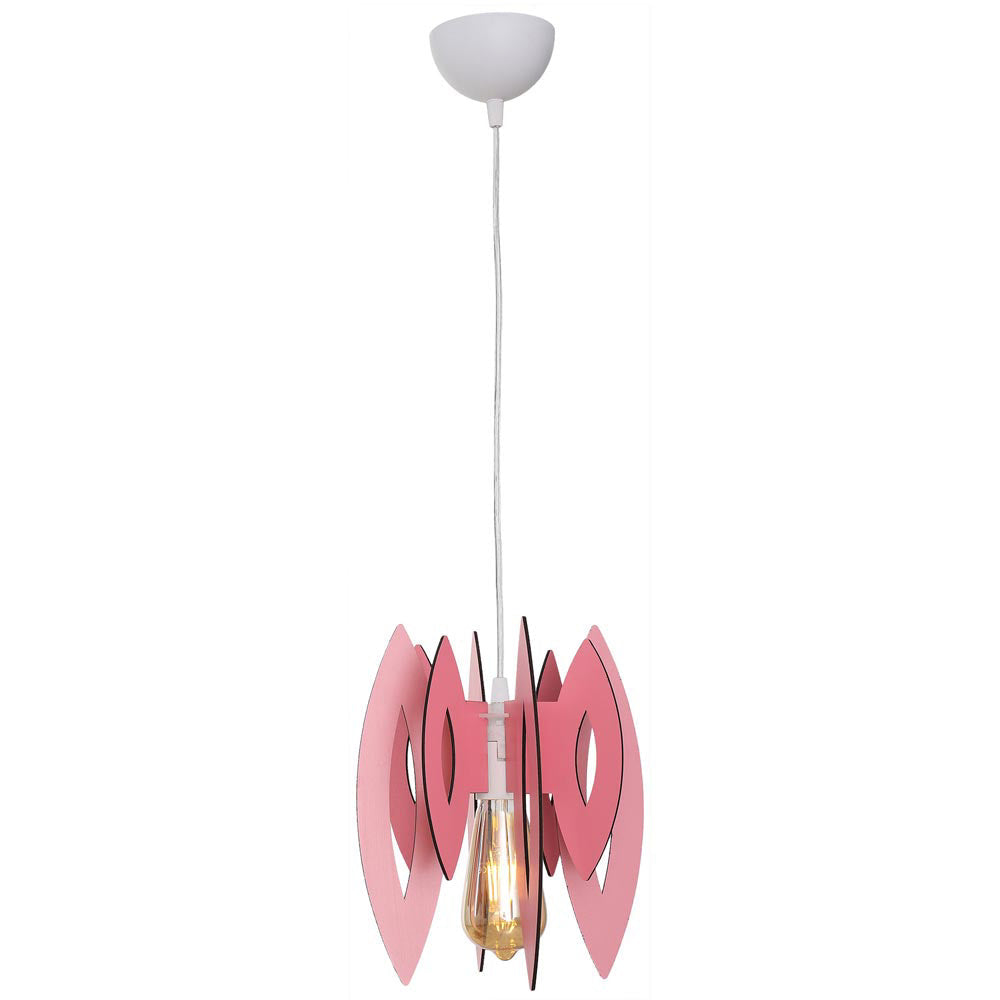 Pendul 1xE14 Elips Pink 70CM