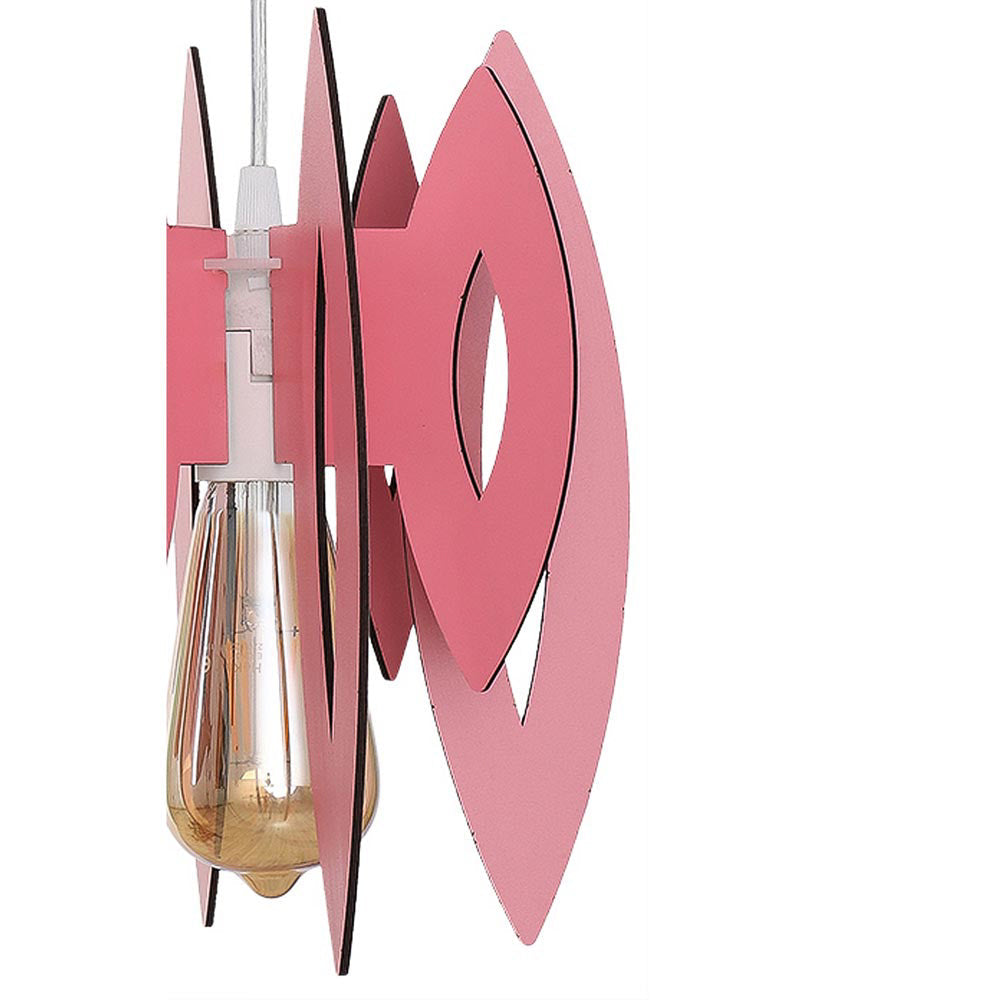Pendul 1xE14 Elips Pink 70CM