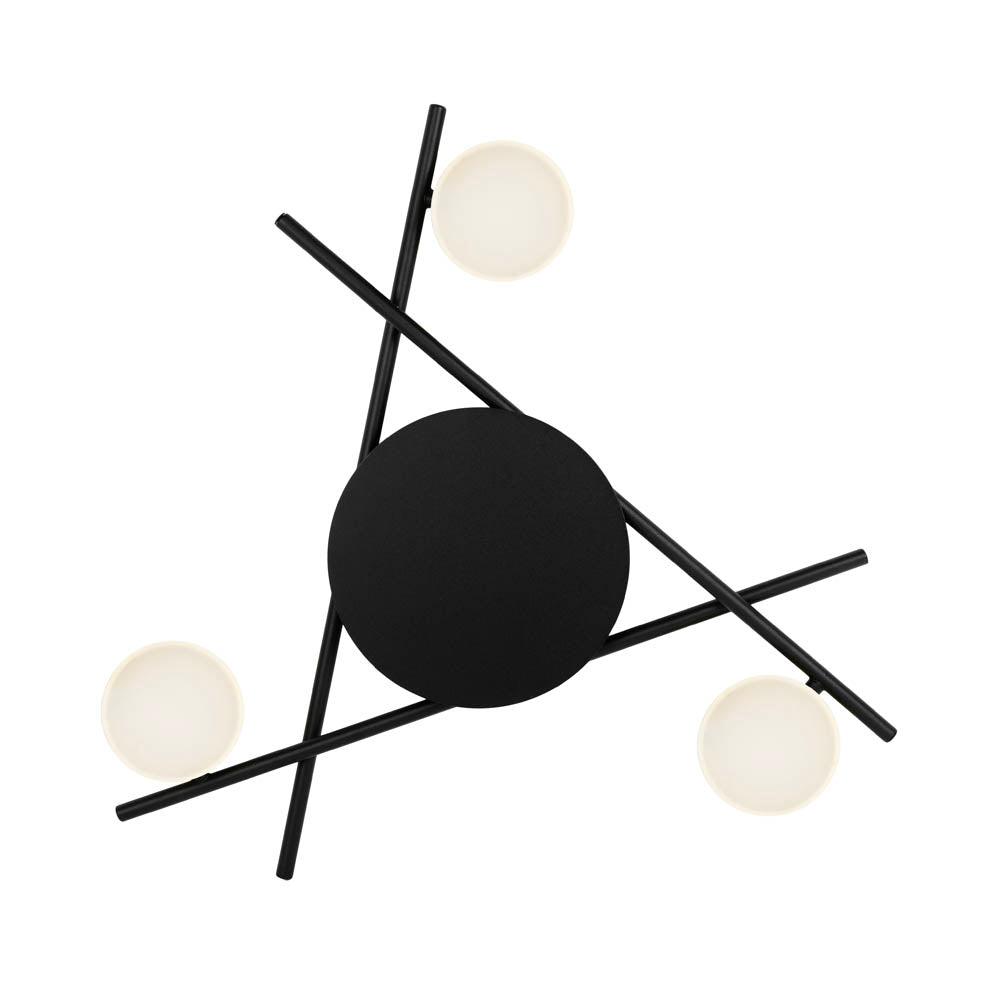 Lustra LED Kira Gold & Black Lumina Calda Echivalent 100W