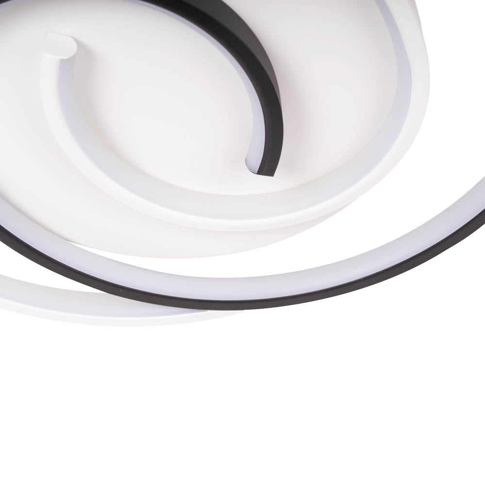 Lustra LED Snail White & Black Echivalent 200W