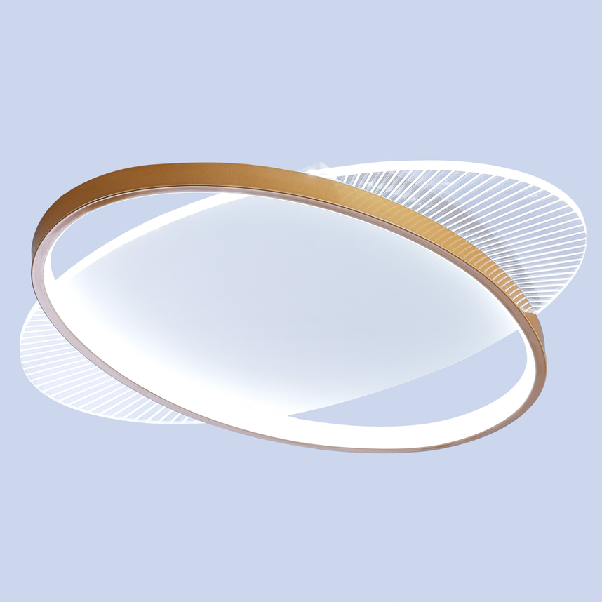 Lustra LED Gravity White & Gold Echivalent 350W