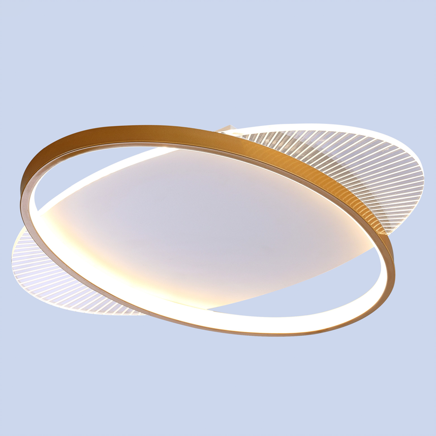 Lustra LED Gravity White & Gold Echivalent 350W