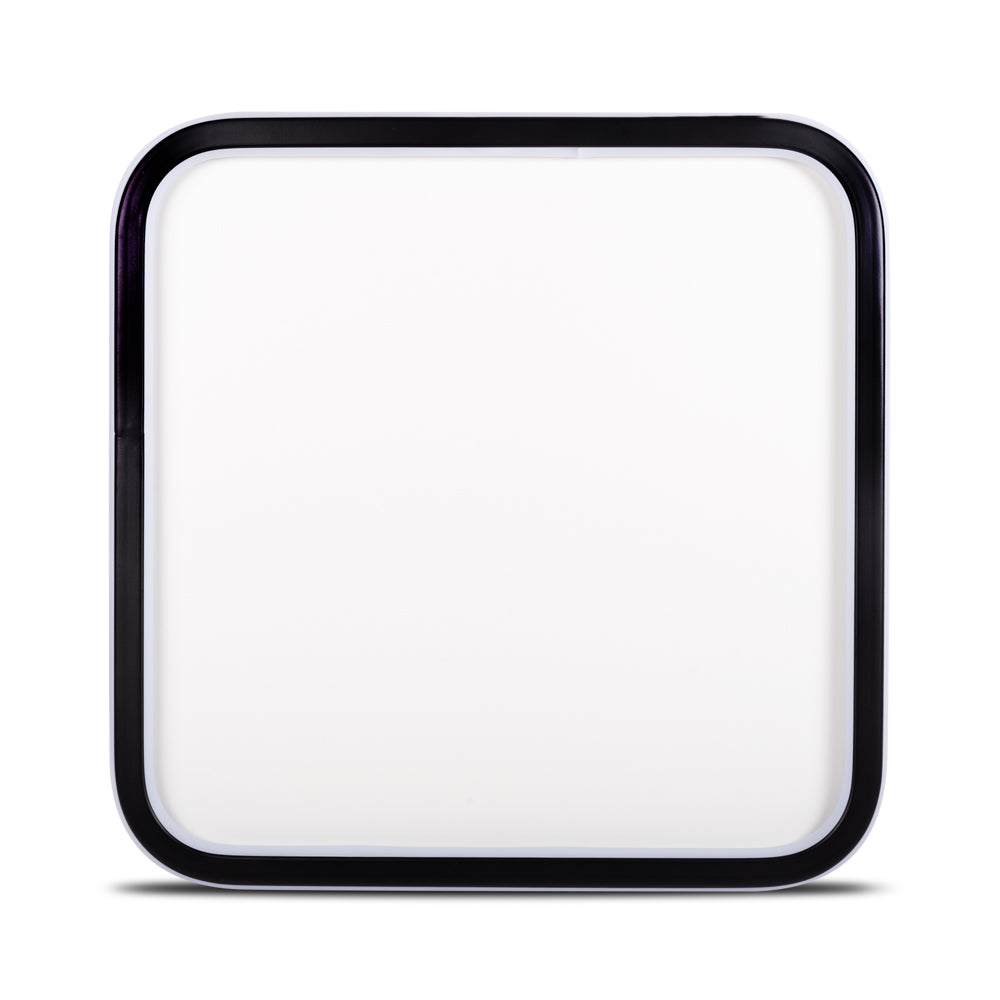 Plafoniera LED METTA Alb & Negru Patrata 50CM Echivalent 350W