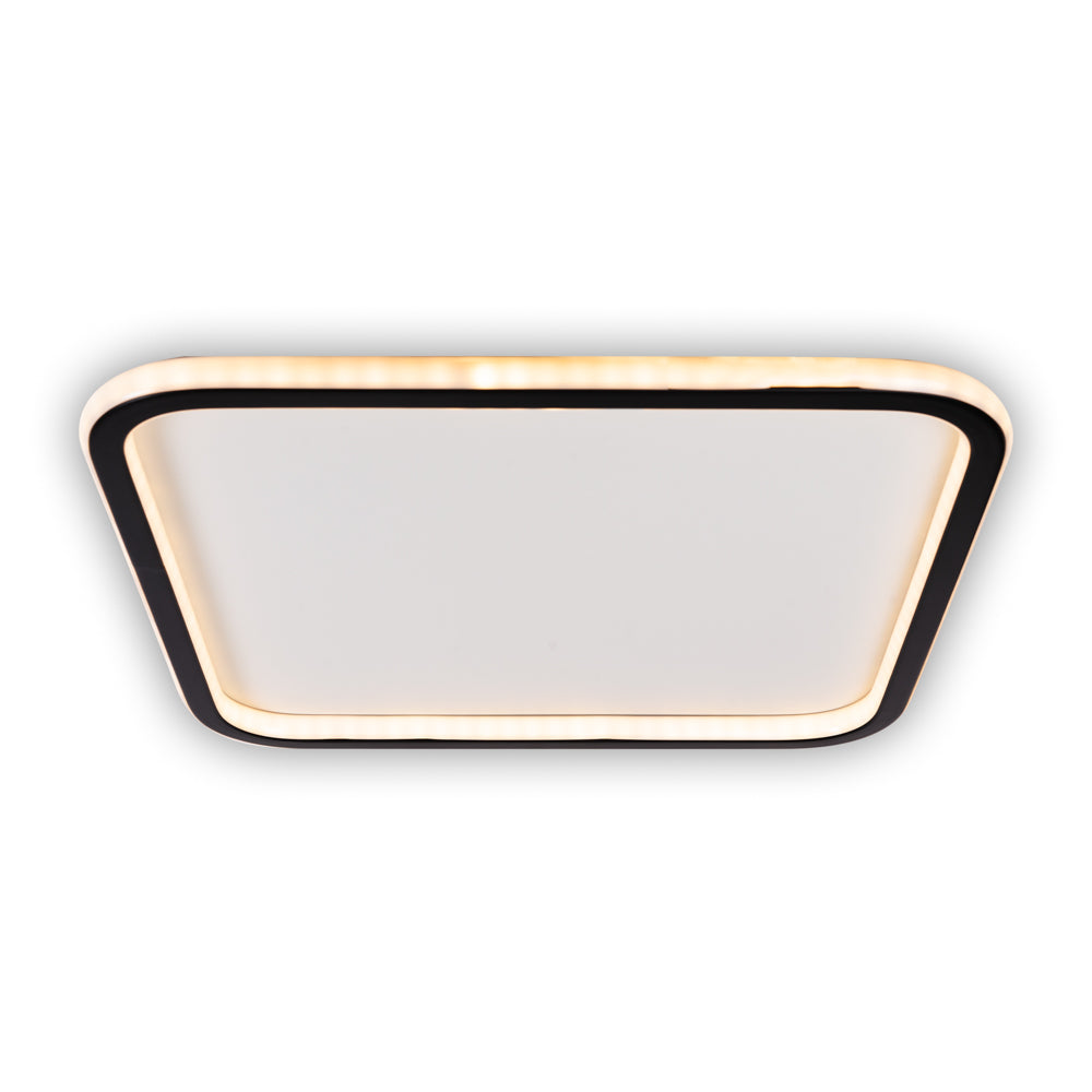 Plafoniera LED METTA Alb & Negru Patrata 50CM Echivalent 350W