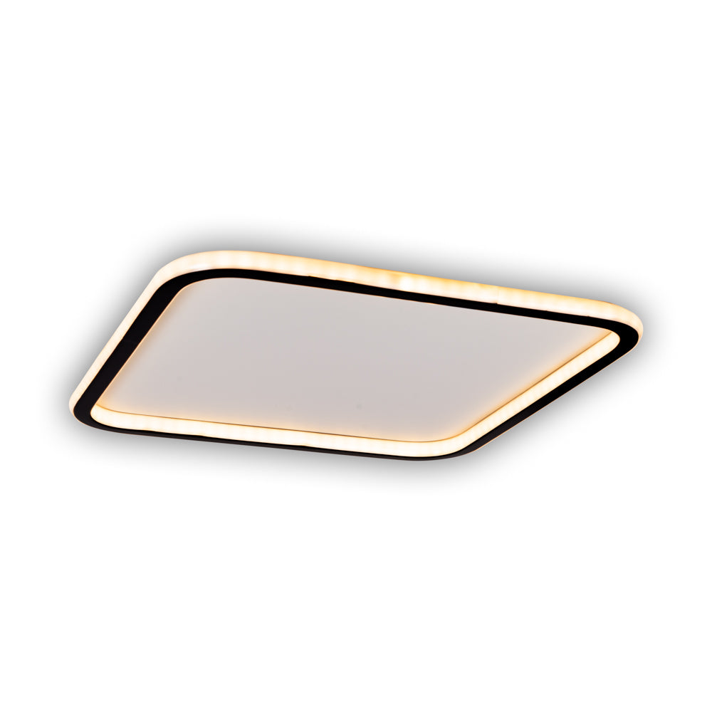 Plafoniera LED METTA Alb & Negru Patrata 50CM Echivalent 350W