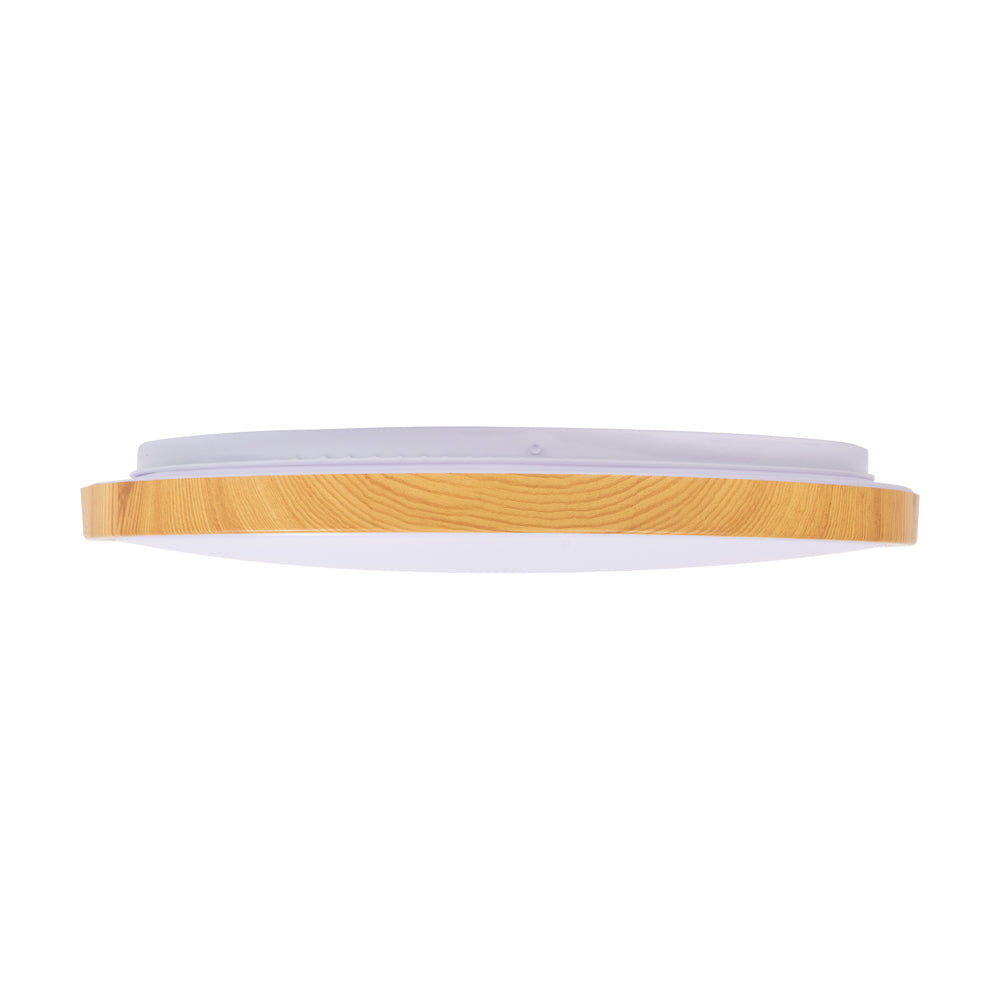 Plafoniera LED Woody Alb & Maro Rotunda 40CM Echivalent 200W