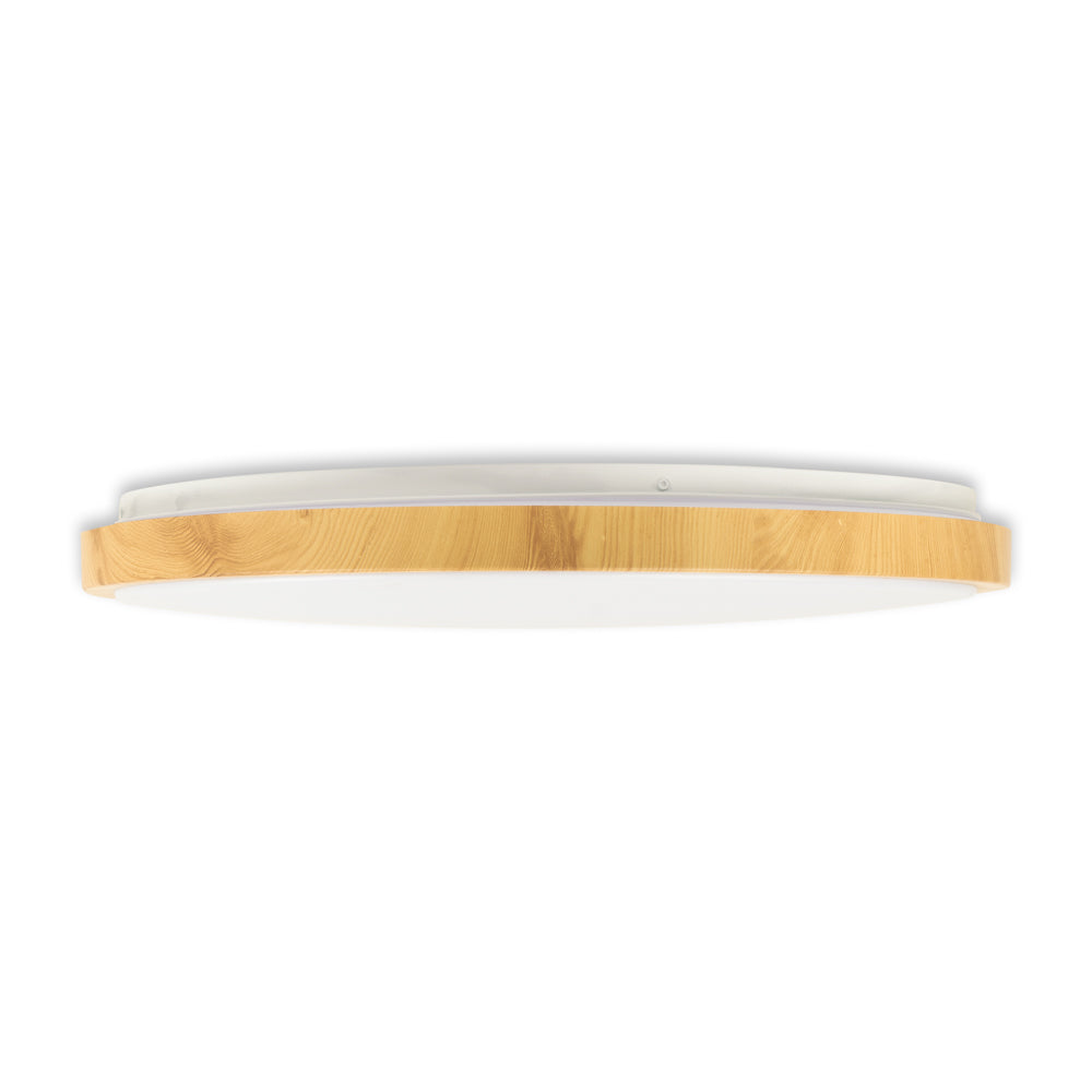 Plafoniera LED Woody Alb & Maro Rotunda 60CM Echivalent 400W