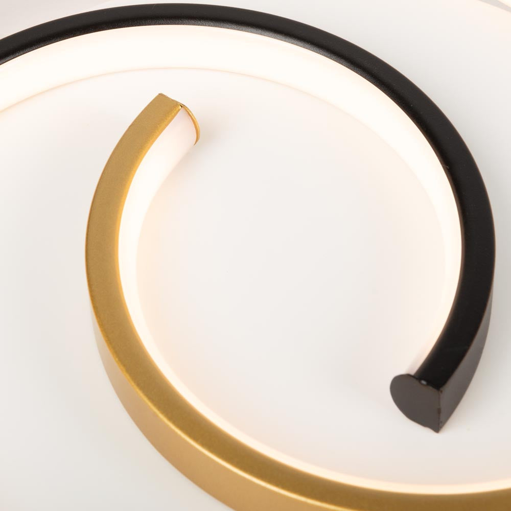 Lustra LED TRIM Gold & Black Echivalent 150W