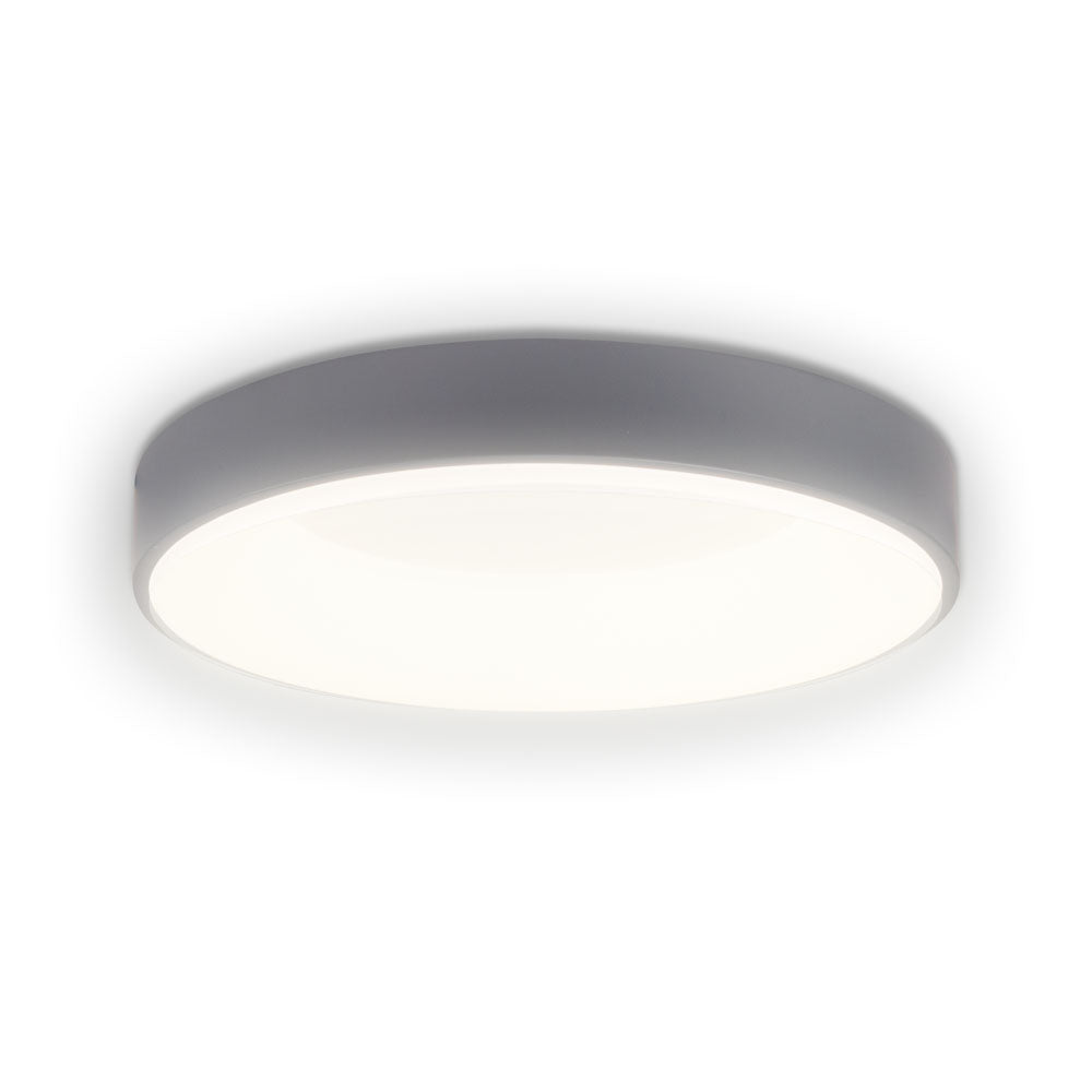 Plafoniera LED LIND Gri Rotunda 38CM Lumina Rece Echivalent 250W
