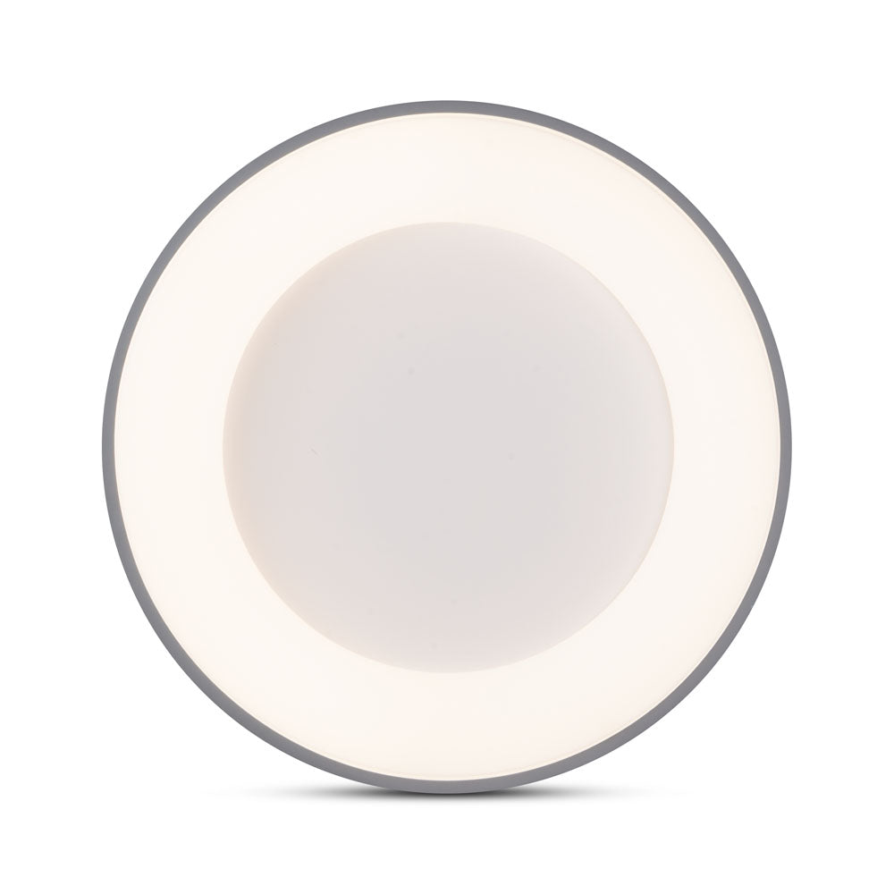 Plafoniera LED LIND Gri Rotunda 48CM Lumina Rece Echivalent 300W