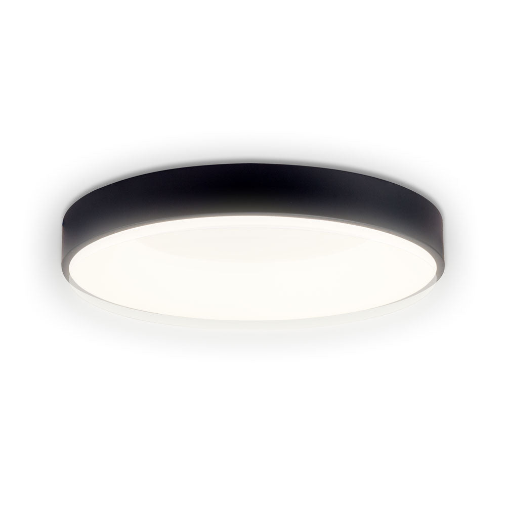 Plafoniera LED LIND Neagra Rotunda 38CM Lumina Rece Echivalent 250W