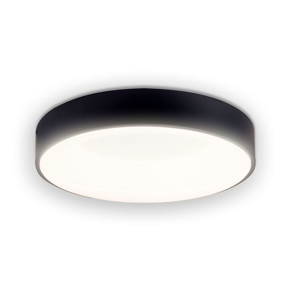 Plafoniera LED LIND Neagra Rotunda 60CM Lumina Rece Echivalent 400W