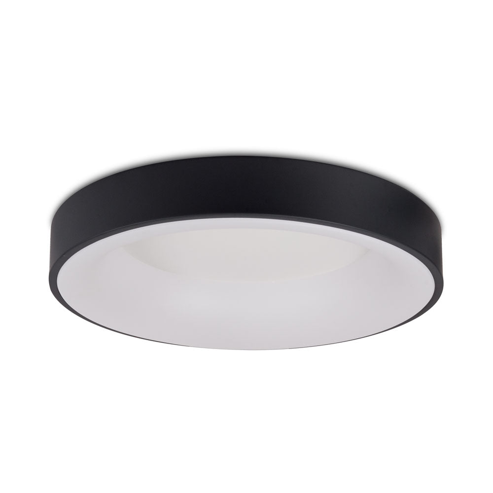 Plafoniera LED LIND Neagra Rotunda 60CM Lumina Rece Echivalent 400W