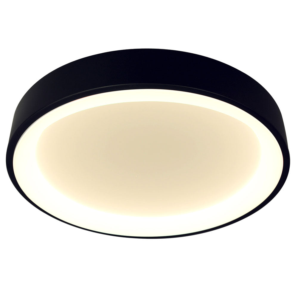 Plafoniera LED LIND Neagra Rotunda 60CM Lumina Rece Echivalent 400W