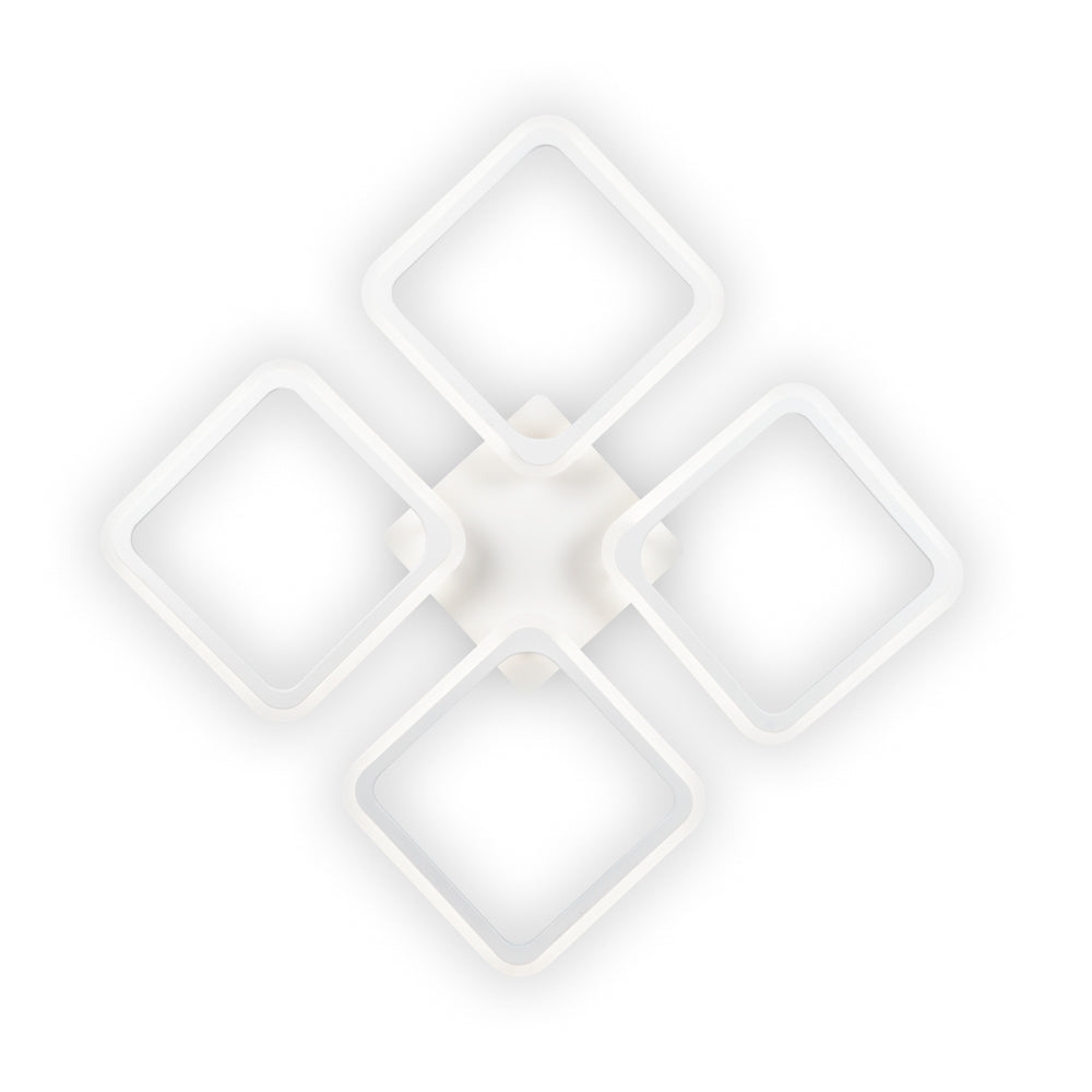 Lustra LED 4 SQUARES SONNE Alb Echivalent 700W Telecomanda