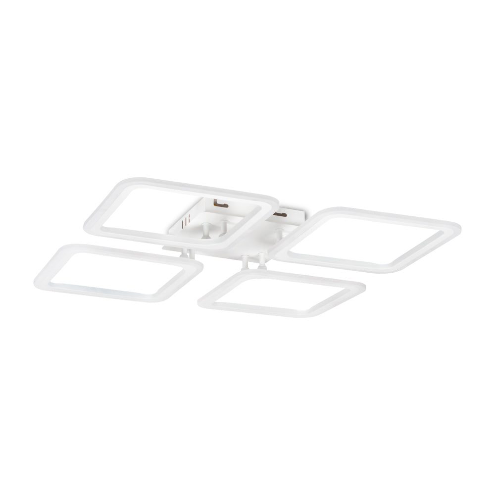 Lustra LED 4 SQUARES SONNE Alb Echivalent 700W Telecomanda