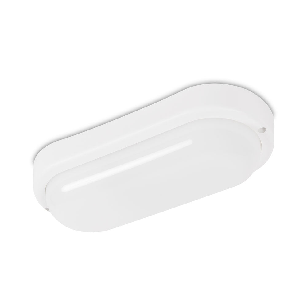 Aplica LED Ovala Exterior 6400K Rotunda 12W BAT 100lm/W XAVI Alba