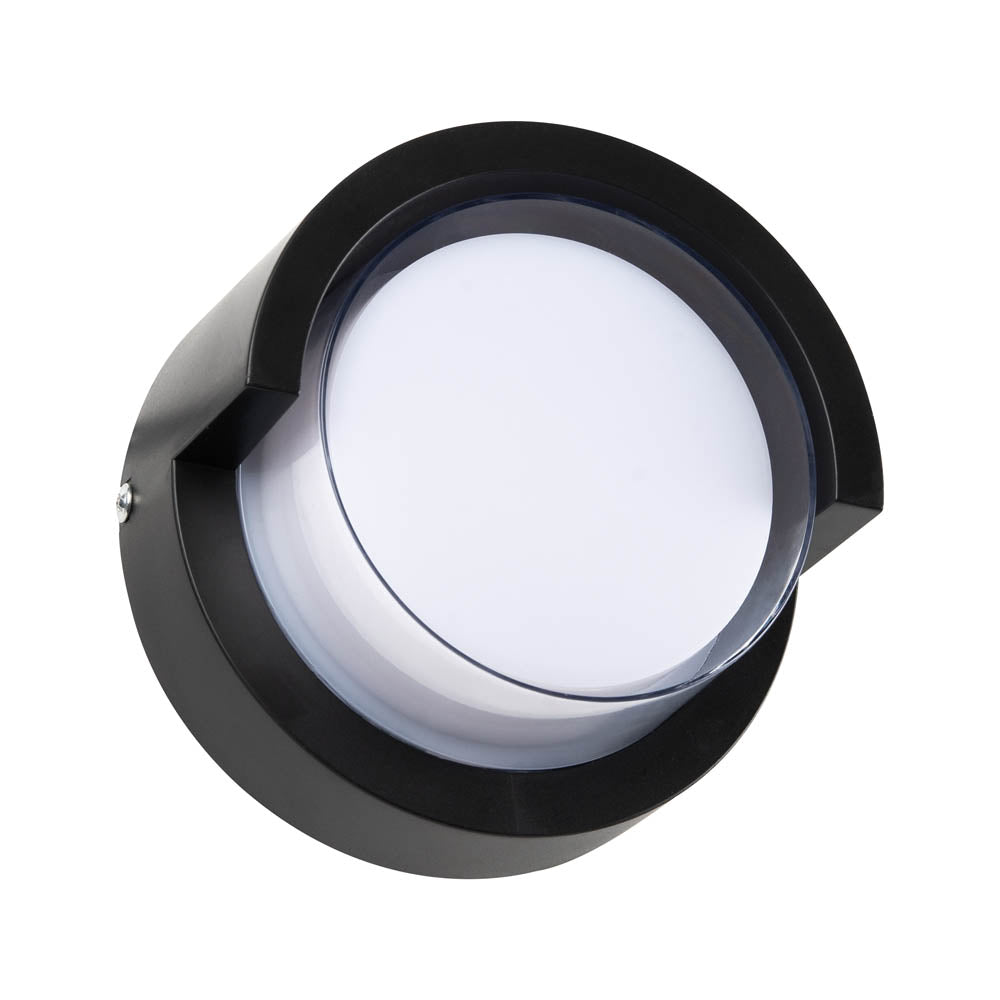 Aplica LED Exterior SIERA Rotunda 12W Neagra
