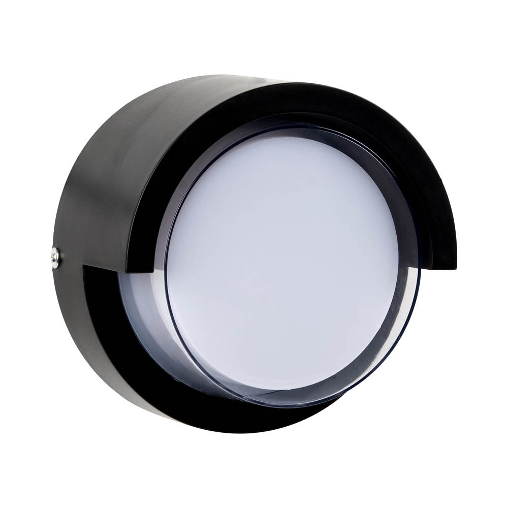 Aplica LED Exterior SIERA Rotunda 12W Neagra