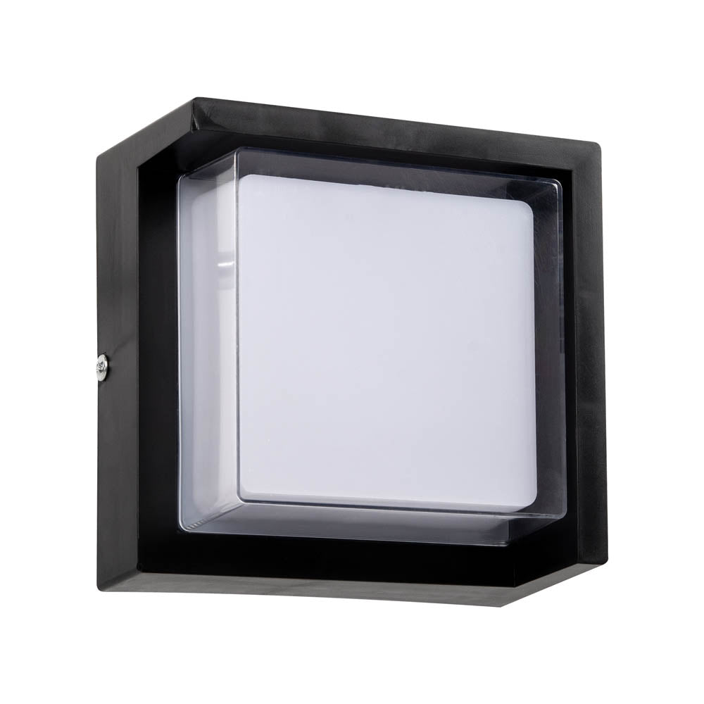 Aplica LED Exterior SIERA Patrat 12W Neagra