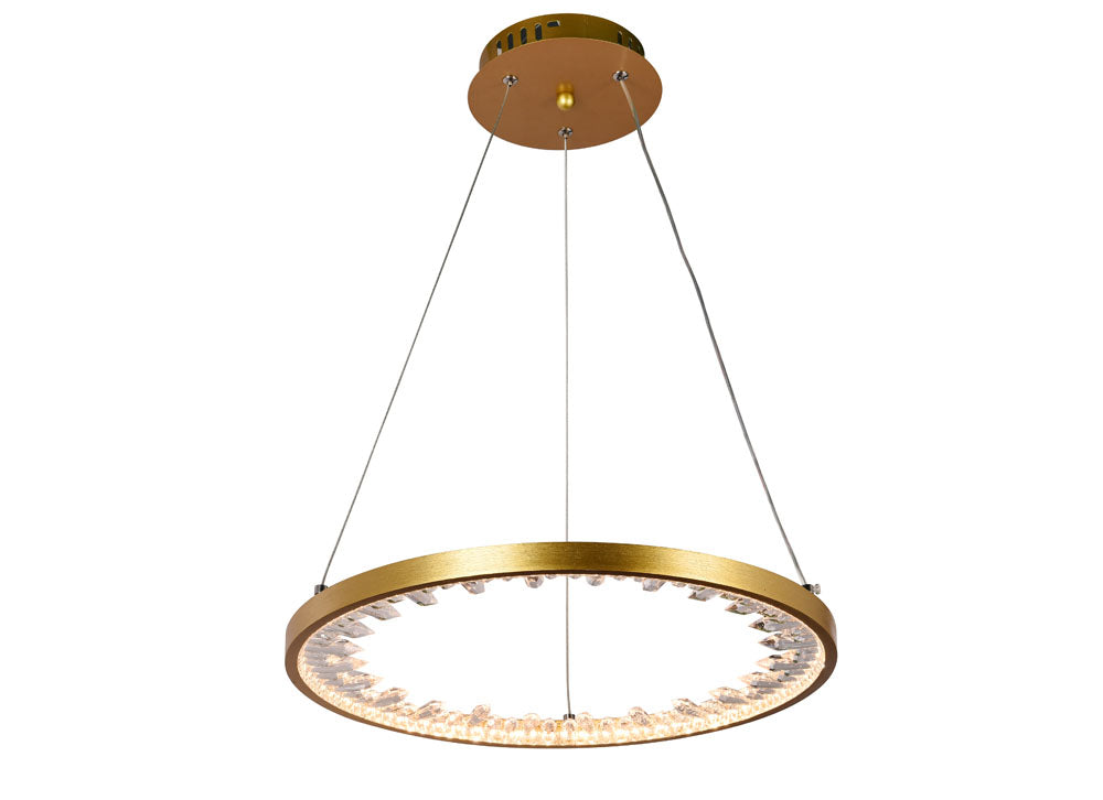 Lustra LED Suspendata CLARION Gold Echivalent 200W