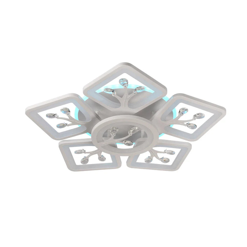Lustra LED LEAVES RGB Echivalent 600W Telecomanda