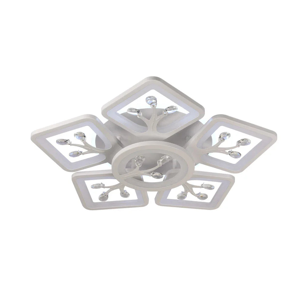 Lustra LED LEAVES RGB Echivalent 600W Telecomanda