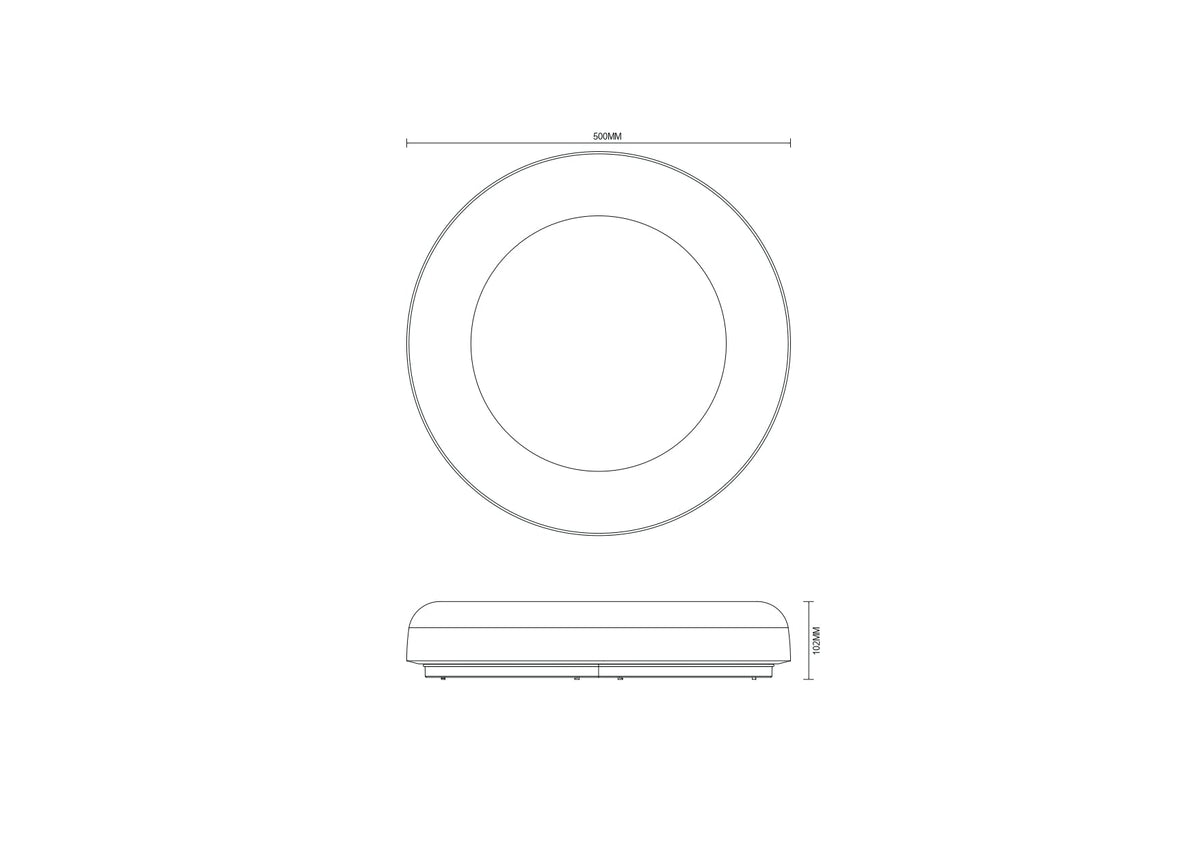 Plafoniera LED 40W CANDORA Brown CCT Premium