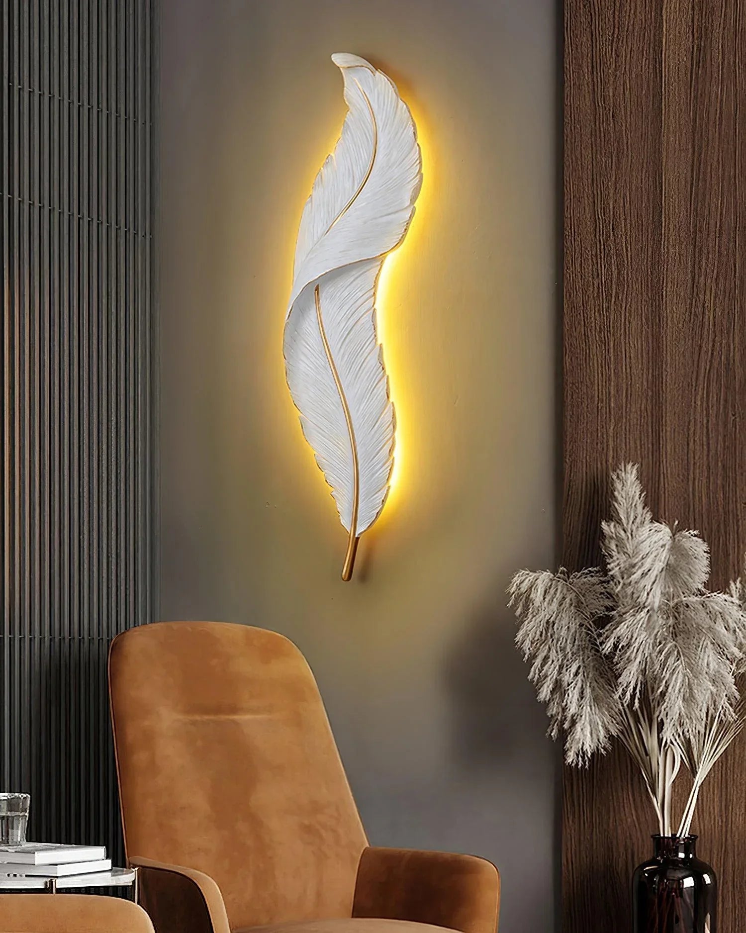 Aplica Led Luxury Feather 36W 87Cm Wall Light Fixtures