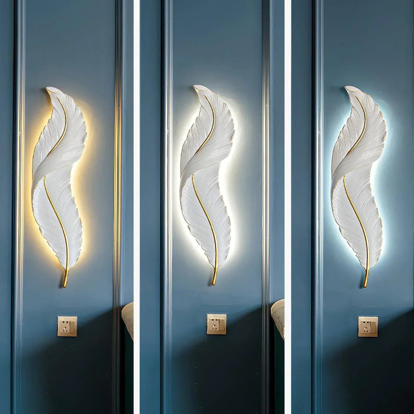 Aplica Led Luxury Feather 25W 63Cm Wall Light Fixtures