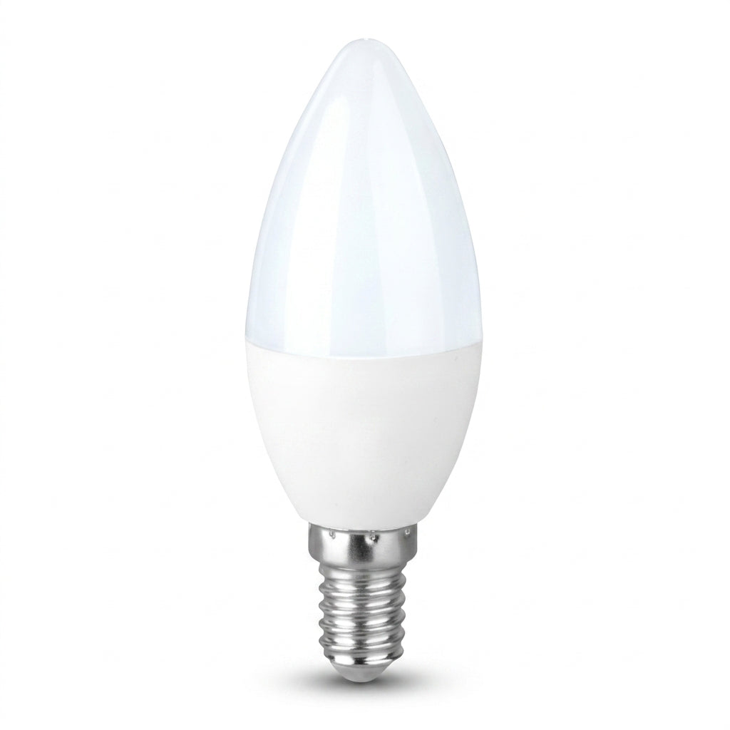 Bec LED E14 5W Lumanare Mat, 375lm, Echivalent 40W Alb Rece