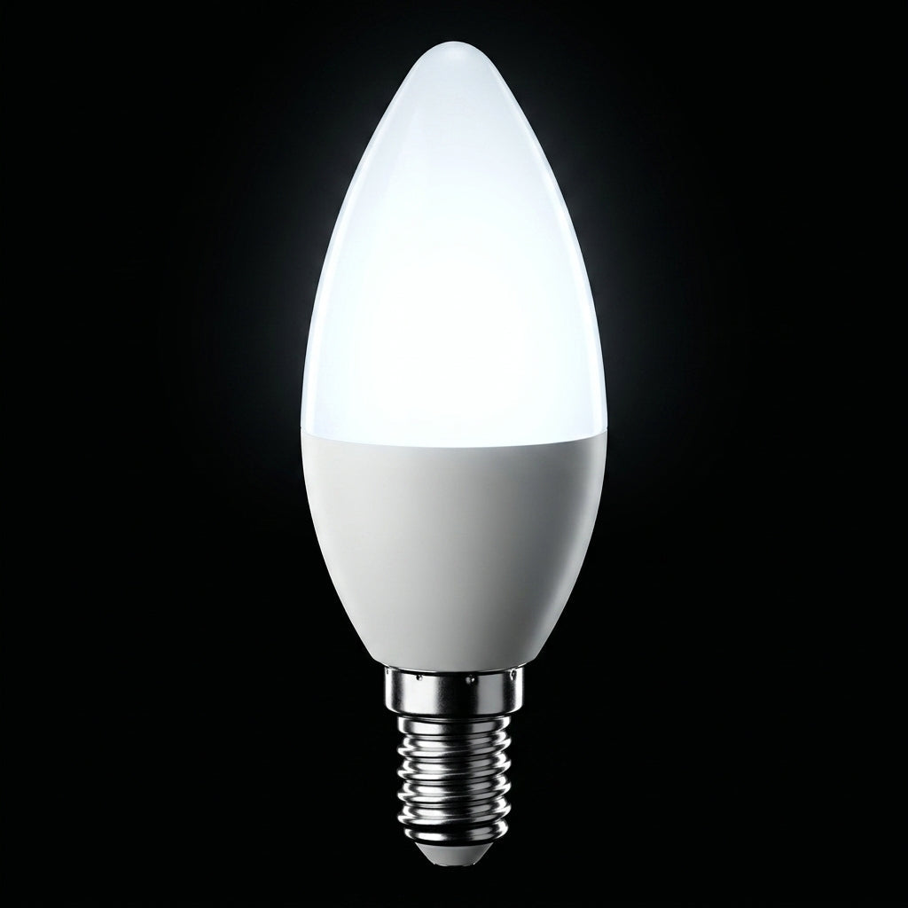 Bec LED E14 5W Lumanare Mat, 375lm, Echivalent 40W Alb Rece