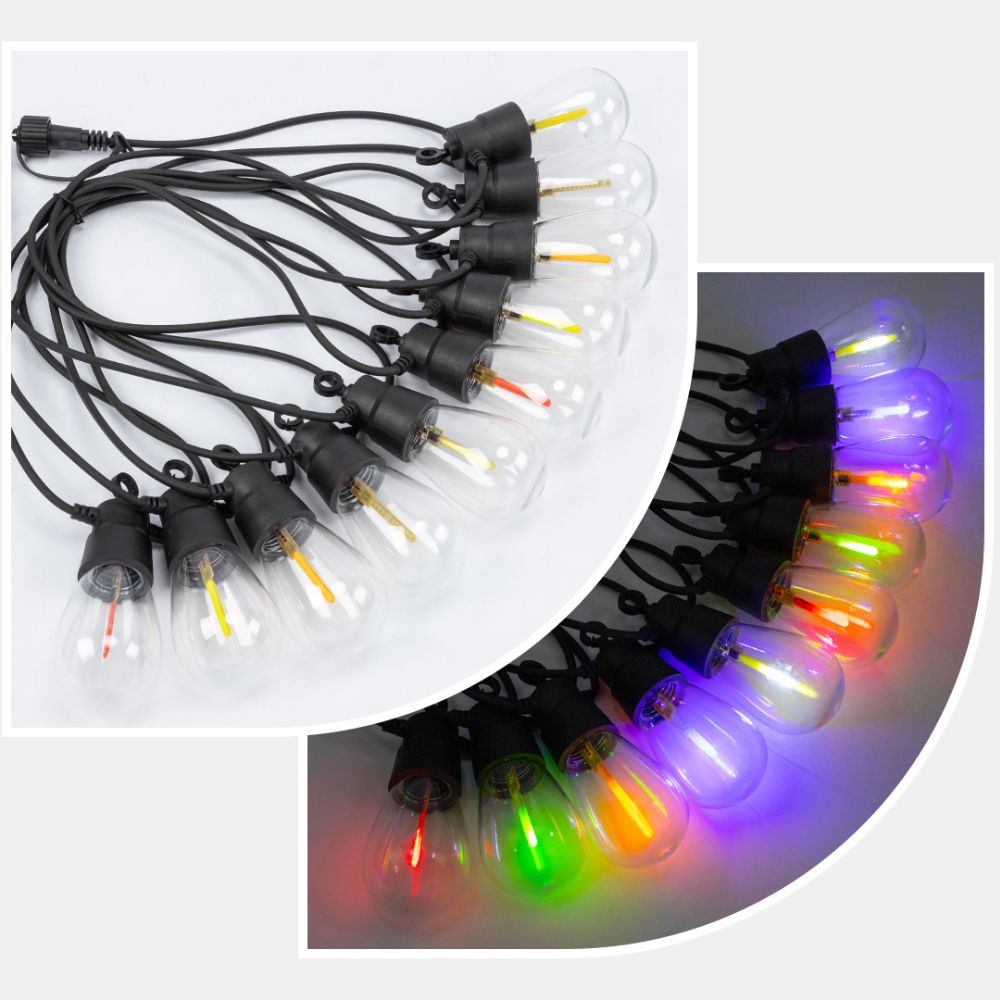 Ghirlanda Solara LED RGB Multicolora 6.5M 1200mAh