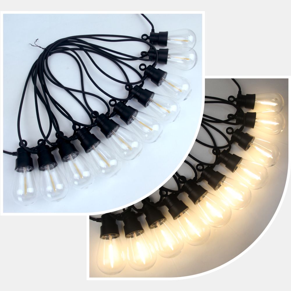 Ghirlanda Solara LED Lumina Calda 6.5M 1200mAh